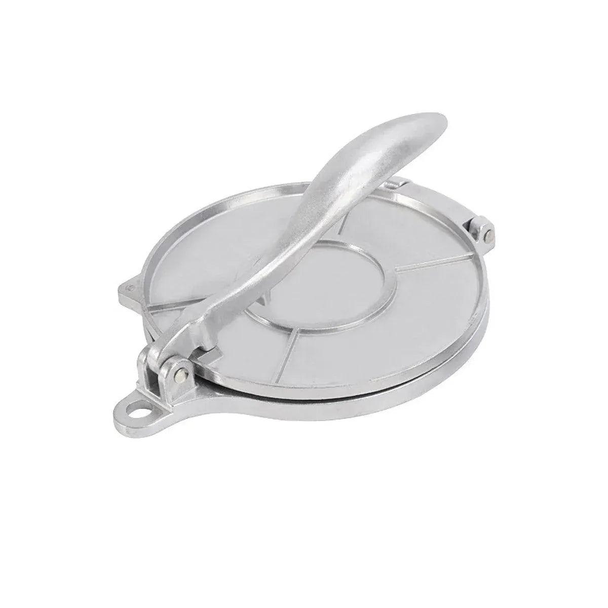 16/20cm Premium Tortilla Press Flat Bread Maker Taco Roti Chapati Health Food - Silver-16cm